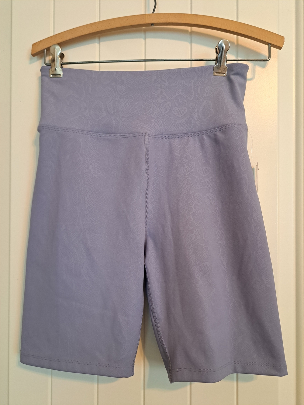 NWT Nanette Lepore Play Purple Snake Print High Waist Biker Shorts Size S